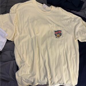 Men's Cream bear graphic tee from barstool